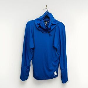 Loki Gear Unisex Raven Shadow Shirt Size Med Blue Base Layer Hiking Biker Skiing